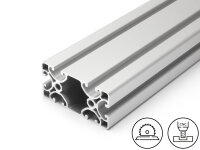 Aluminiumprofil 40x80E I-Typ Nut 8 (ultraleicht), 2,39kg/m, Zuschnitt 50-6000mm